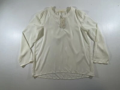 Blusa Camisa Pullover Soprano Niñas Jóvenes Crema Ajustable Manga Larga 16 Foto 1 de 4