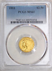 1911 $ 2,50 Gold indische PCGS MS61 hervorragender Glanz Fleckenfreies PQ gerade bewertet #F948B
