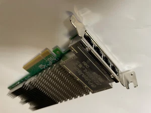 Dell 08XJ7-LP Intel X710-T4 Quad Port 10GB Copper Adapter  - 08XJ7 Low profile - Picture 1 of 1