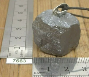 Hämatit Anhänger roh + verstellbare Kordel - Mineralien Reiki Halskette Stein - Bild 1 von 7