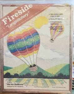 VINTAGE KAMINHANDWERK "HEISSLUFTBALLONS" LONGSTITCHERY STICKSET *NEU* - Bild 1 von 2