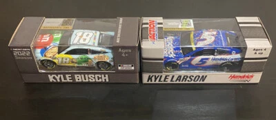 Kyle Larson 2021 Phoenix Win & Kyle Busch 2022 Bristol Dirt Win 1/64 Diecasts - Image 1 of 4