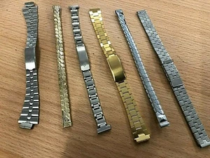 Lote de trabajo de 6 correas de reloj de metal para damas surtidas, OFERTA - Imagen 1 de 12