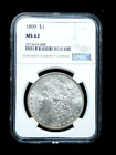 1899 $1 Morgan Silver Dollar - NGC MS62