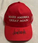 Donald Trump Autographed Auto Signed Red Maga Baseball Hat W Coa Hand Signed