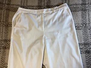 Pantalones elásticos Talbots blancos para mujer talla 10 - 4 bolsillos - 97/3 poliéster/spandex - Imagen 1 de 18