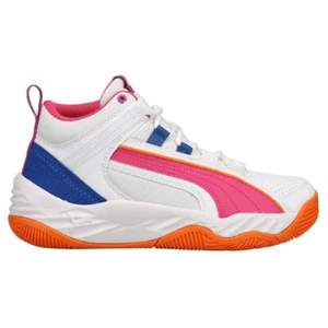 PUMA Rebound Future Evo High Top Youth Boys White Sneakers Casual Shoes 3855830 - Picture 1 of 6