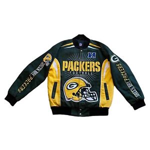 Green Bay Packers Men’s Large NFL GIII Embroidered Letterman’s Style Jacket