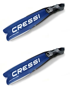 Cressi Gara Modular Impulse Full Foot Pocket Long Fins Freediving etc New - Picture 1 of 15