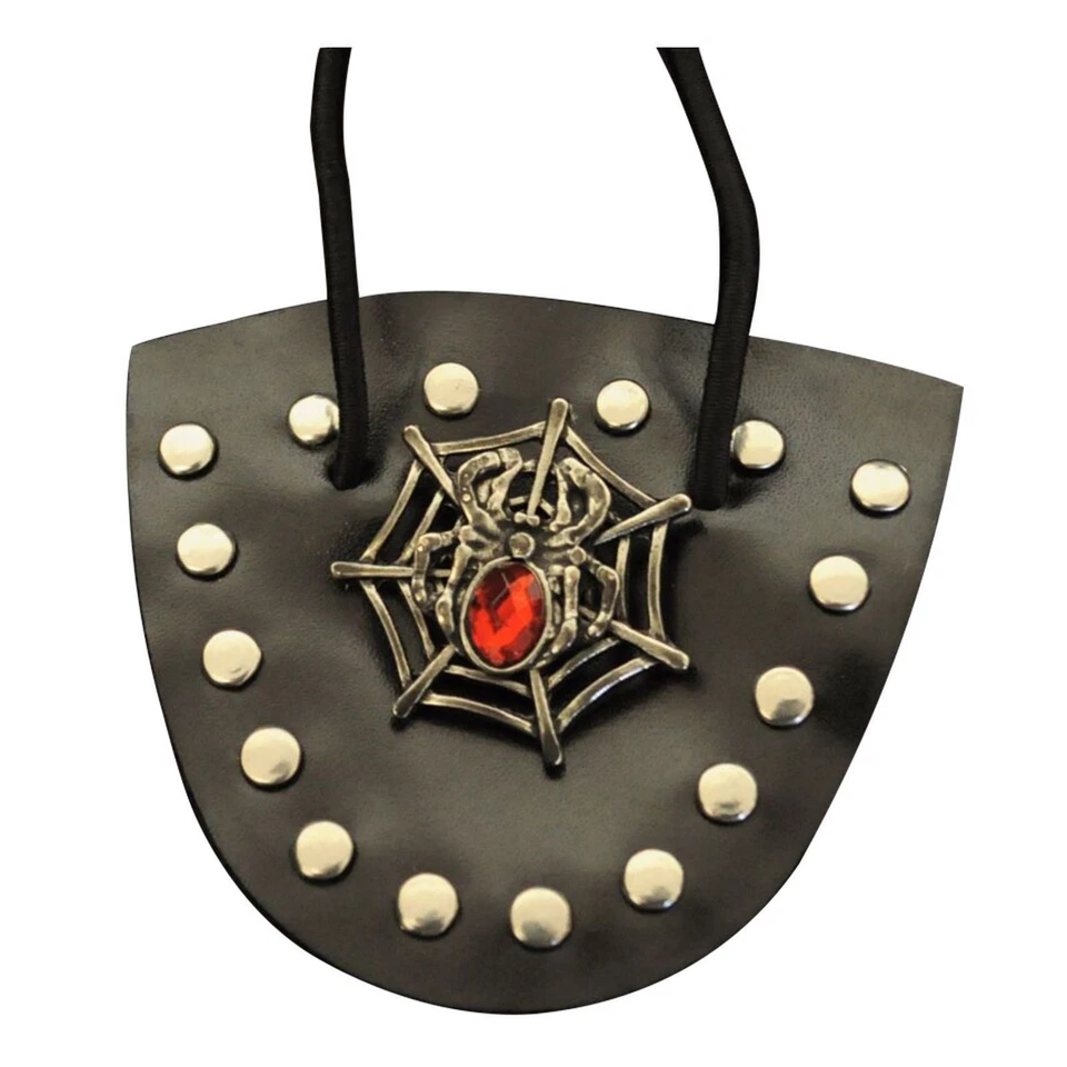 Accesorio parche ocular disfraz pirata tela de araña tachonado victoriano steampunk adulto Foto 1 de 1