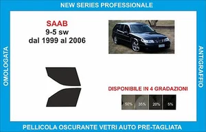 pellicole oscuranti vetri saab 9-5 sw dal 1999-2006  kit anteriore - Imagen 1 de 1