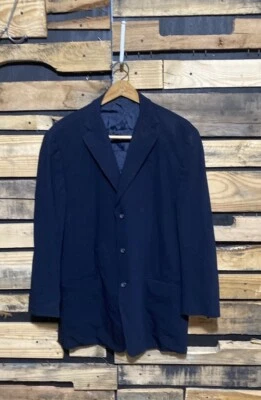 Jill Sander Navy Blue Single Breasted Suit Jacket Size 54R - Image 1 of 4