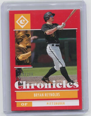 2022 Panini Chronicles #44 Bryan Reynolds Red #/100 - Image 1 of 2