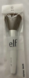 e.l.f. Total Face Brush Set of 2 Cruelty Free Vegan New in Box - Picture 1 of 8
