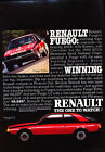 1984 Renault Fuego - Winning - Classic Vintage Advertisement Ad D61