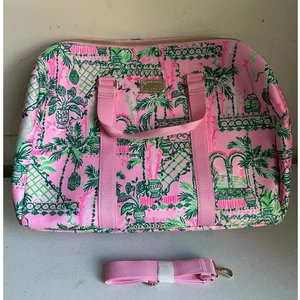 Lilly Pulitzer Seesack Mandevilla Baby Always Worth It Neu Rosa Blau 18"LESEN  - Bild 1 von 9
