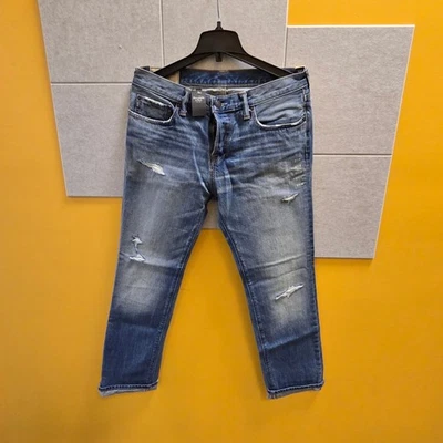 Abercrombie & Fitch Blue Slim Straight Jeans Mens 32 x 30 Fast Shipping!! - Image 1 of 4
