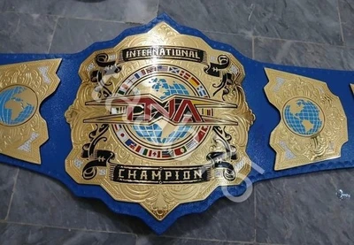 Nuevo Cinturón Campeonato Peso Pesado Lucha Libre Internacional TNA Adulto Talla 2mm Foto 1 de 4