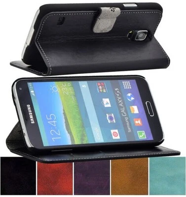 Hülle Suncase In Vera Pelle Book Tasche Per HTC One M9 - Immagine 1 di 4