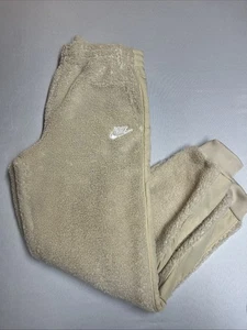 Nike Sherpa Fleece Jogginghose Jugend XL /Erwachsene Small warme Hose hellbraun - Bild 1 von 7