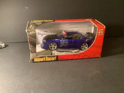 JADA IMPORT RACER SUBARU IMPREZA WRX STI 1:24 BLUE CARS JADA TOYS - Image 1 of 4