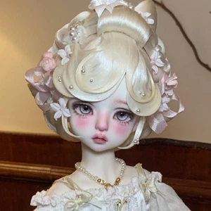 Women BJD Doll 1/4 SD Resin Jointed Free Eyes Face Makeup Girl Female Xmas Gift - Picture 1 of 12