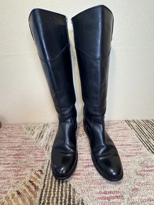 FRYE Melissa Women’s Classic Black Knee High Riding Boots 8M - Image 1 of 4