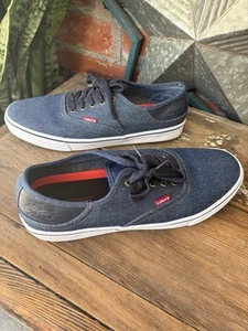 Levi's Cush Komfort Blau Denim Halbschuhe Herren Größe 10,5 - Bild 1 von 10