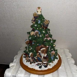 Danbury Mint Boyds Bears Lighted 13” Christmas Tree Santa Bear Vintage 2001 EUC - Picture 1 of 5