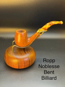 Vintage NOS Unsmoked Ropp Noblesse Bent Billiard Pipe - Picture 1 of 6
