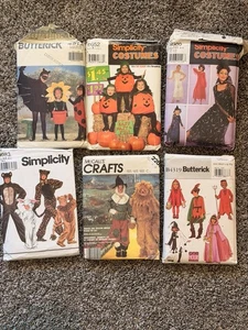 HALLOWEEN Butternick Simplicity McCall's HALLOWEEN Costume Patterns Lot of 6 - Picture 1 of 5