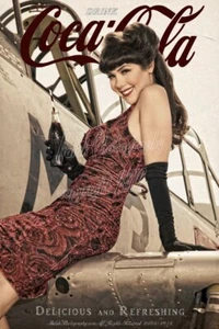Malak Claire Sinclair Delicious and Refreshing Coca Cola Coke Print - Picture 1 of 1