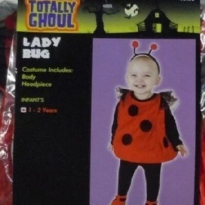 Disfraz de Halloween Ladybug 1-2 Años Totalmente Ghoul Chaleco Hinchado Peluche SIN TOCADO Foto 1 de 4