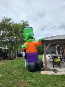 Gemmy Frankenstein Inflatable 12 FT With Original Box Works! - Picture 1 of 9