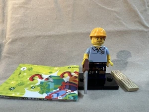 Lego Minifigure Series 13 Figure Carpenter New Loose with Online Code 71008 - Picture 1 of 3