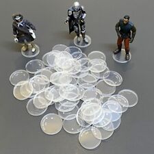 60PCS Clear Action Figure Stands Base Fits For 3.75'' Modern Star Wars Figures