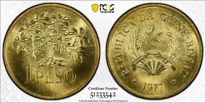 1977 Guinea-Bissau Peso PCGS SP66 Kings Norton Mint Specimen - Picture 1 of 1