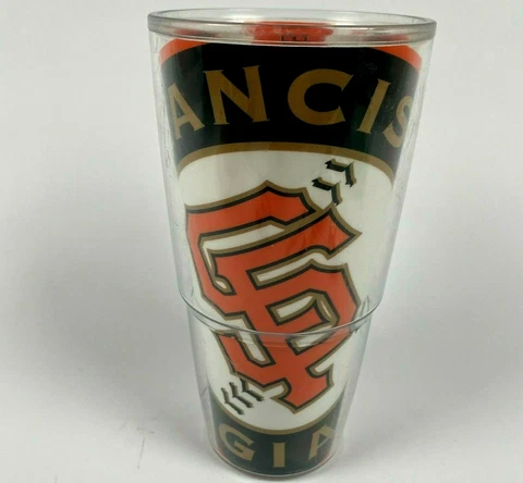 MLB San Francisco Giants Tervis Tumbler Cup W/ Lid 24 Oz Insulated USA Made Cover