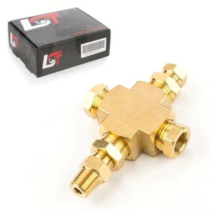 Adapter Verteiler Öldrucksensor Öltemperatur 1/8-27NPT 1/4"-18NPT für LAND ROVER - Picture 1 of 8