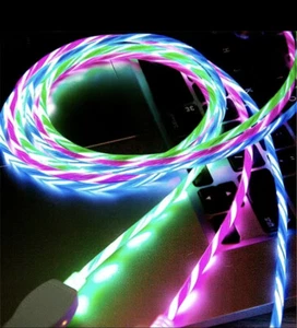 Glowing LED Charging Cable Mobile Phone Charging Cable USB Cable For IPhones - Picture 1 of 5