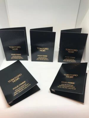 5 frascos de viaje Tom Ford Noir edp spray para mujer 0,05 oz nuevo Foto 1 de 2