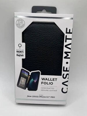 Funda Case-Mate Cartera Serie Folio para iPhone 14 Pro (6.1") Solo - Negra Foto 1 de 4