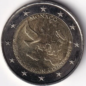 2 Euro Gedenkmünze Monaco - 2013 - "20 Jahre Vereinte Nationen" - Bild 1 von 2