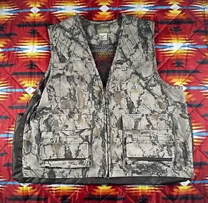 Quail Unlimited Camo Vest Mens Large Hunting Real Tree Hardwoods Game Pouch Zip - Picture 1 of 10