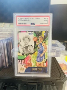 2019-20 Panini Court Kings Jordan Poole RC PSA 9 Rookie #108 Level 2 SP Warriors - Picture 1 of 2