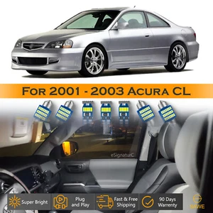 Kit de paquete interior de 11 luces LED ultra blancas para Acura CL 2001-2003 - Imagen 1 de 8