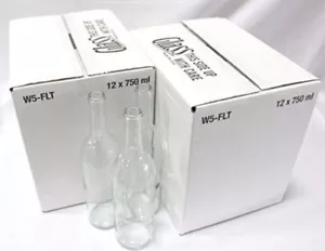 Clear Bordeaux Wine Bottles-2 Cases For Wine Making - Picture 1 of 2