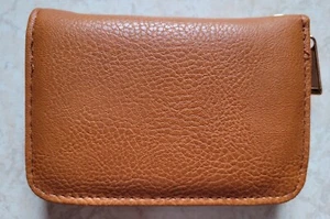 Tan Faux Leather multipocket Wallet. New - Picture 1 of 4