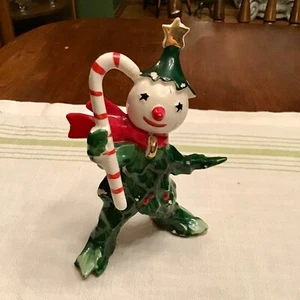 Pupazzo di neve vintage retrò COMMODORE JAPAN CHRISTMAS HOLLY - 3 personaggi con catena - Foto 1 di 9