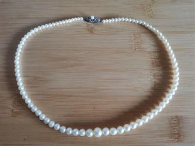Mikimoto Akoya Pearl Necklace 3-7.5mm Akoya Pearl Strand Necklace 43cm USED - image 1 of 4